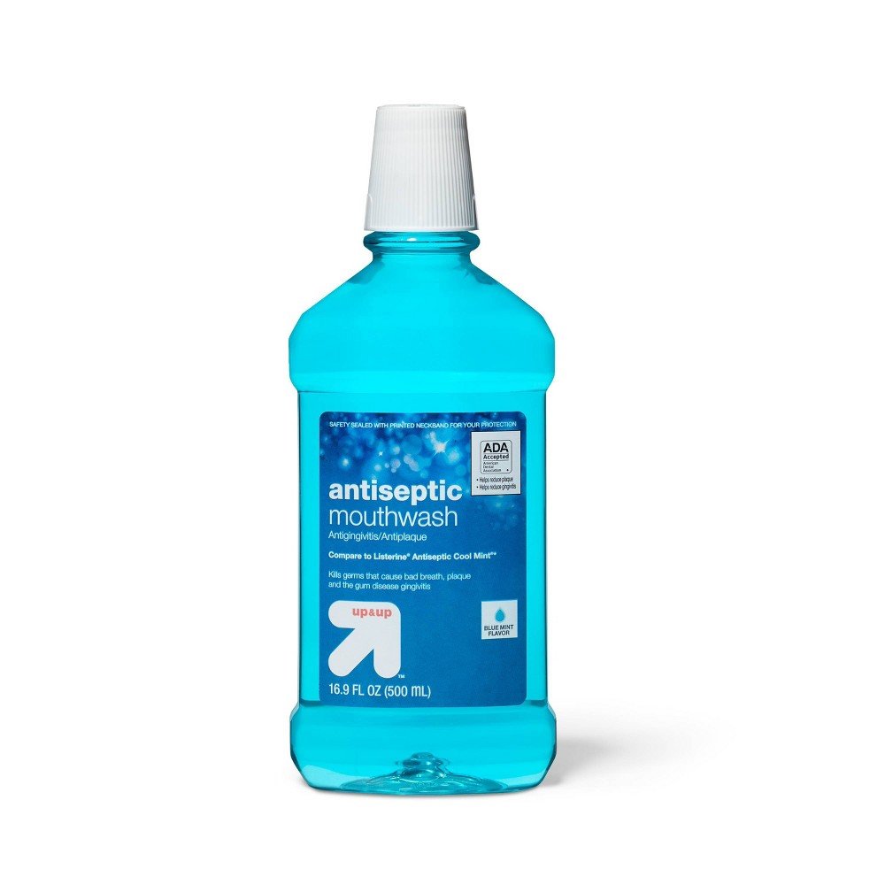GUEST_afc16795-6bc0-46b4-8f27-47c05f66aaef Antiseptic Blue Mint Mouthwash - up&up™ - Image 1
