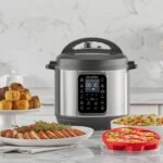Instant Pot 6qt 9-in-1 Pressure Cooker Bundle: Exclusive Bonus Silicone Pan with Lid, Rice & Multi Cooker, Stainless Steel - Image 2