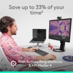 Logitech MX Master 4, Ergonomic Wireless Mouse with Advanced Performance Haptic Feedback - Black - Image 3