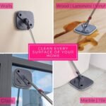 True & Tidy TrueClean Spin Mop & Bucket System with Silicone Sweeper - Image 5