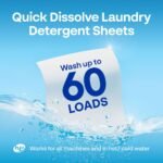 Earth Breeze Fragrance Free Laundry Detergent Sheets - 60 loads: Hypoallergenic, Bleach-Free, Non-Toxic, Dermatologist Tested - Image 5