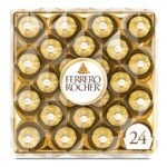 Ferrero Rocher Candy Fine Hazelnut Chocolates 24ct