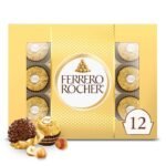 Ferrero Rocher Fine Hazelnut Chocolate Candy - 5.3oz/12ct