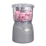 Hamilton Beach 3-Cup Stack & Press Food Chopper - Gray - 72740: Compact Vegetable Processor, Dishwasher-Safe Parts