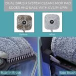 True & Tidy TrueClean Spin Mop & Bucket System: Cleaning Tools, Microfiber, 11.8 x 7.28 x 11.8 Inches - Image 3