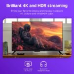 Roku Streaming Stick Plus 2025 4K and HDR Streaming Device with Voice Remote - Free and Live TV Access: Wi-Fi Connectivity, HDMI Compatibility - Image 4