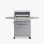 Monument Grills 4+1 Burner Propane Gas Grill with Broil Zone, 62000BTU Stainless Steel Outdoor Grill with Side Burner, Clearview Lid M415BZ BBQ Grill