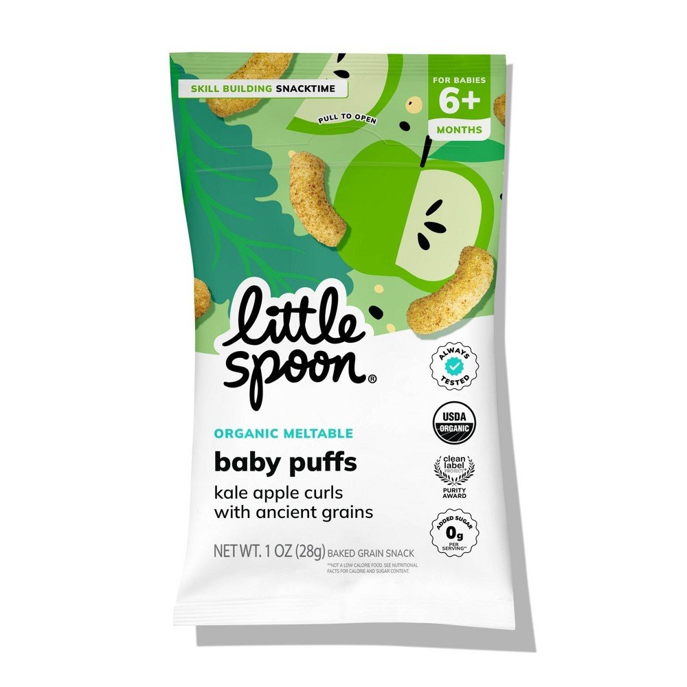 GUEST_beee9ba6-f991-4e40-8d5f-764efd2db16e Little Spoon Organic Kale Apple Curl Baby Puffs – 1oz - Image 1