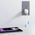 Anker 2 Port 33W Wall Charger with 6' USB-C to USB-C Cable - White: Quick Charge, 9V Output - Image 6