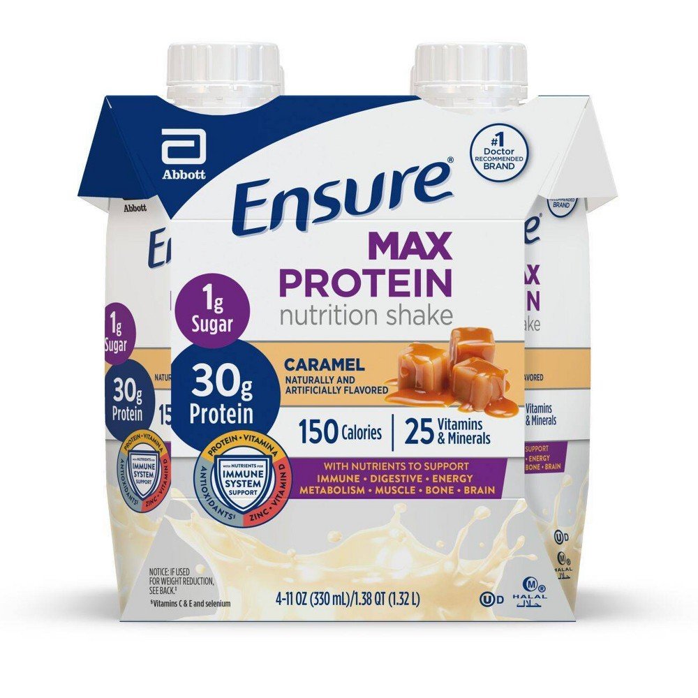 GUEST_c269a3f0-1759-4577-8200-598f1c6c5d05 Ensure Caramel Max Protein Shakes - 4ct/11 fl oz - Image 1