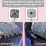True & Tidy True Clean Spin Mop and Bucket System: Microfiber Cleaning Tools for Household Floor Maintenance - Image 4