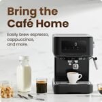Chefman CraftBrew Espresso Machine w/ Steam Wand and Touch Controls – Black - Image 2
