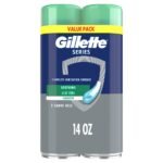 Gillette Series Soothing Men's Shave Gel Twin Pack with Aloe Vera for Sensitive Skin - 7oz/2pk