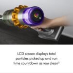 Dyson Detect Cordless Stick Vacuum V15 9.8" Cleaning Path Yellow/Silver - Image 6