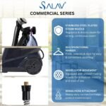 SALAV Commercial-Grade Smart Automatic Shut-off 1800W Standing Garment Steamer Navy - Image 2