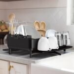 Simplehuman Kitchen Dish Drying Rack with Swivel Spout Stainless Steel Frame - Image 4