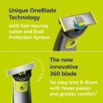 Philips Norelco OneBlade 360 Face Rechargeable Men's Electric Shaver and Trimmer - QP2724/70 - Image 2