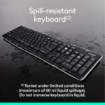 Logitech Wireless Keyboard and Mouse: USB-A Full Size, Mechanical Switch, Business Use - Image 4
