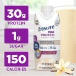 Ensure Max Protein Nutrition Shake French Vanilla Non-Caffeinated - 30g Protein - 11 fl oz /4pk - Image 3