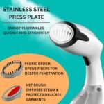 True & Tidy HS-26 Power Steam Press Handheld Garment Steamer: 1200W, 260ml Tank, Vertical Steam, Comfort-Grip, Black - Image 3