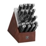 Henckels Statement 20-pc Self-Sharpening Knife Set with Block, Chef Knife, Paring Knife, Utility Knife, Bread Knife, Steak Knife, Dark Brown, - Image 2