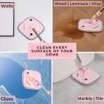 True & Tidy True Clean Spin Mop and Bucket System: Microfiber Cleaning Tools for Household Floor Maintenance - Image 5