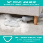 True & Tidy Multi-Surface Steam Mop - STM-300: Electric Floor Steamer, Carpet Glider, Swivel Head, 350ml Tank - Image 6