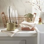 Metal Drying Rack Copper Finish - Hearth & Hand™ with Magnolia: Freestanding Iron & Wood, Countertop Kitchen Organizer - Image 2