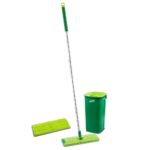 Libman Rinse 'n Wring Mop System: Microfiber, Grip Handle, Hanging Loop, Multi-Surface Use