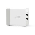 Anker 2-Port PowerPort 24W Wall Charger - White: USB Wall Plug for Android & iPhone, Lightweight Design - Image 3