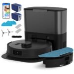 bObsweep UltraVision Self-Empty Cordless Robotic Vacuum and Mop PET24-7-913 Carbon Steel