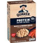Quaker Instant Protein Maple Brown Sugar Oatmeal - 6ct / 12.6oz