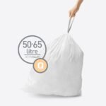simplehuman Code Q 200 Count, Genuine Custom Fit Liners, Drawstring Trash Bags in Dispenser Packs, 30-35 Liter / 8-9 Gallon, White - Image 4
