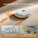 Roborock Qrevo Curv 2 Flow Robot Vacuum and Mop with Real Time Self Cleaning Roller Mop and 20000Pa - Image 2